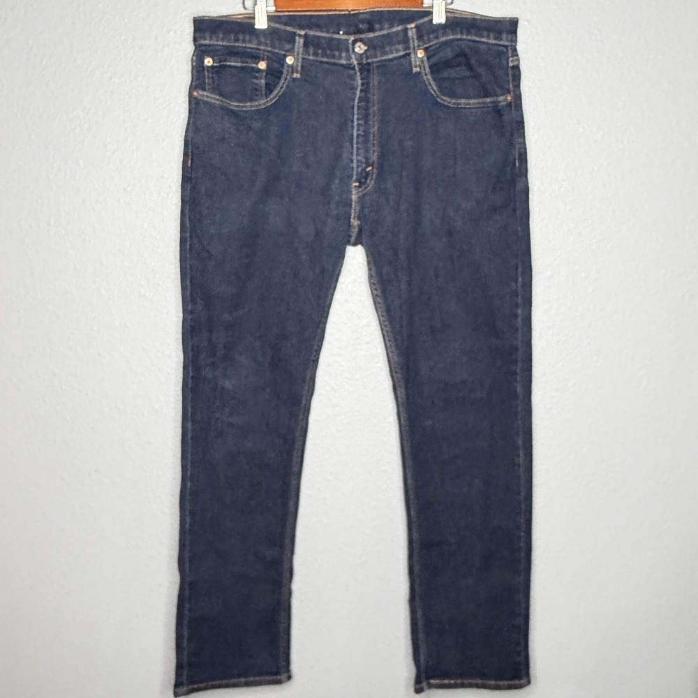 Levi's 559 Mens 38x34 Jeans Relaxed Straight Dark Wash Blue Stretch Denim